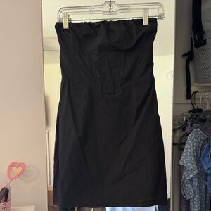 Princess Polly Strapless Black Mini Dress